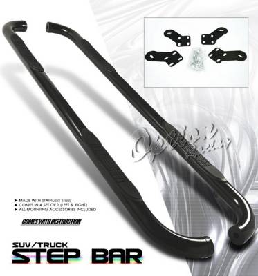 Ford F250 Option Racing Side Step Bar - Black - 30-18145