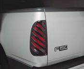 Ford F150 AVS Tail Shade Blackout Covers with Diagonal Slots - 2PC - 35040