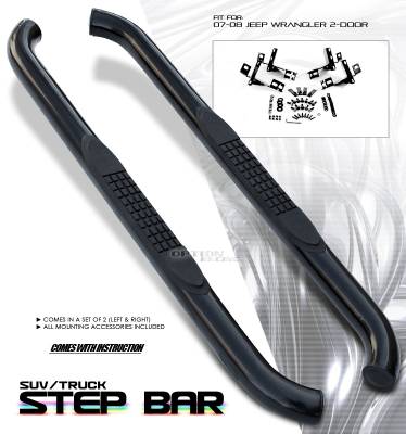 Jeep Wrangler Option Racing Side Step Bar - 30-26165