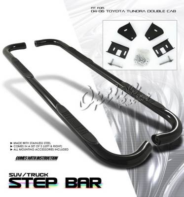 Toyota Tundra Option Racing Side Step Bar - Black - 30-44194