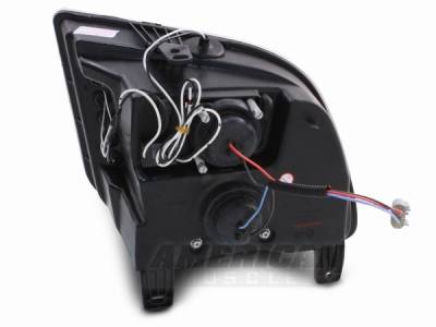 AM Custom - Ford Mustang Black Halo Projector Headlights - LED - 49005 - Image 2