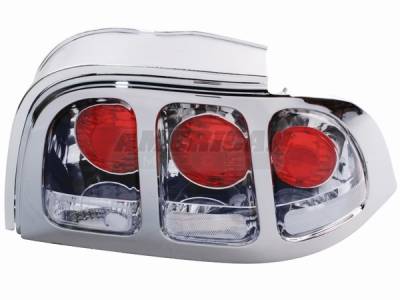 Ford Mustang Chrome Taillights - 49043