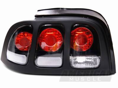 Ford Mustang Black Taillights - 49065