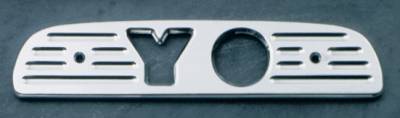 All Sales Third Brake Light Cover - YO Design - Brushed - 74000