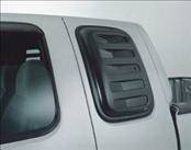 Ford F150 AVS Aeroshade Side Window Covers - Black ABS - 2PC - 97130