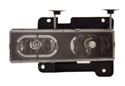 Chevrolet CK Truck Anzo Headlights - Crystal with Halo Black - 111007