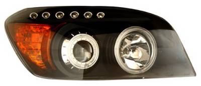 Toyota Rav 4 Anzo Projector Headlights - Black & Clear with Halos - 111120