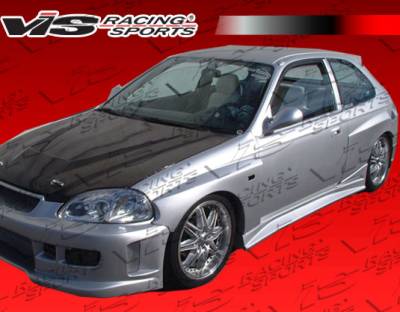 VIS Racing - Honda Civic 2DR VIS Racing Quest Widebody Full Body Kit - Polyurethane - 99HDCVC2DQST-099P - Image 2
