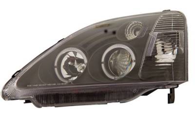 Honda Civic HB Anzo Projector Headlights - with Halo Black - 121057