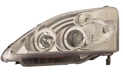 Honda Civic HB Anzo Projector Headlights - with Halo Chrome - 121058