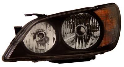 Lexus IS Anzo Projector Headlights - Black & Clear - 121210