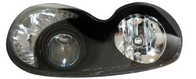 Hyundai Sonata Anzo Headlights - Black & Clear with Amber Corners - 121231