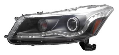 Honda Accord 4DR Anzo Projector Headlights - Black with Halos - CCFL - 121242