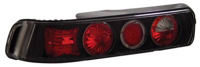 Acura Integra 2DR Anzo Taillights - with Halo - Black - 221003