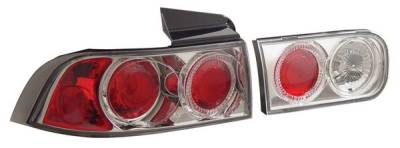 Acura Integra 4DR Anzo Taillights - with Halo - Chrome - 221007
