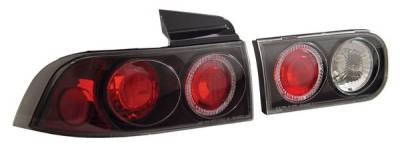 Acura Integra 4DR Anzo Taillights - with Halo - Black - 221008