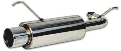 Stainless Steel Rear Section Exhaust Piping with Tunable Muffler - 1776