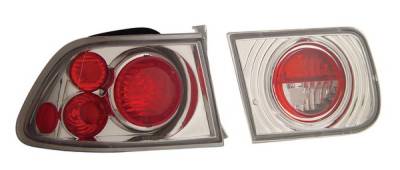 Honda Civic 2DR Anzo Taillights - Chrome - 221060