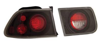 Honda Civic 2DR Anzo Taillights - Black - 221062