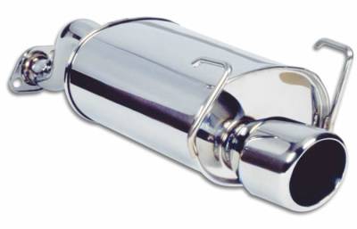 Stainless Steel Rear Section Bullet Exhaust Piping - 1702R