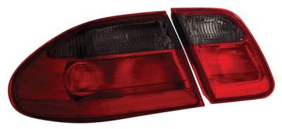 Mercedes-Benz E Class Anzo Taillights - Red & Smoke - 221155