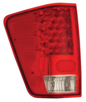 Nissan Titan Anzo LED Taillights - Red & Clear - 311037