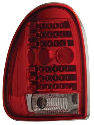 Dodge Caravan Anzo LED Taillights - Red & Clear - 311056