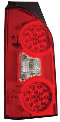 Nissan Xterra Anzo LED Taillights - Red & Clear - 311078
