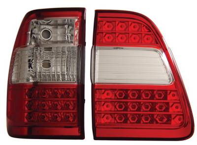 Toyota Land Cruiser Anzo LED Taillights - G2 - Red & Clear - 311094