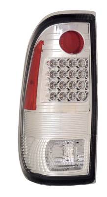 Ford F250 Anzo LED Taillights - G2 - All Chrome - 311112