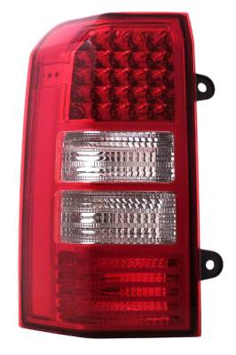Jeep Patriot Anzo LED Taillights - Red & Clear - 311130