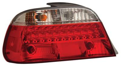 BMW 7 Series Anzo LED Taillights - Red & Clear - 321008