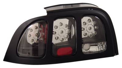 Ford Mustang Anzo LED Taillights - Black - 321023