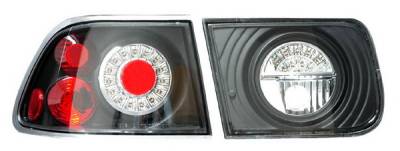 Honda Civic 2DR Anzo LED Taillights - G2 - Black - 321039