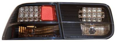 Honda Civic 2DR Anzo LED Taillights - Black - 321041