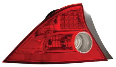 Honda Civic 2DR Anzo LED Taillights - Red & Clear - 321089