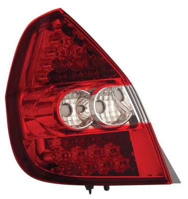 Honda Fit Anzo LED Taillights - Red & Clear - 321090