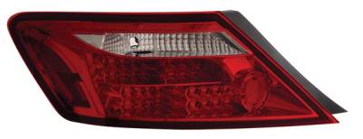 Honda Civic 2DR Anzo LED Taillights - Red & Clear - 321106