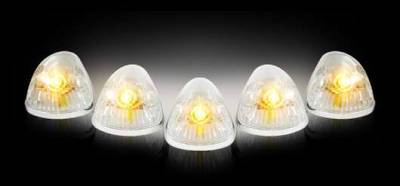 Recon Clear Cab Lens with Chrome Base Wiring and Amber LED