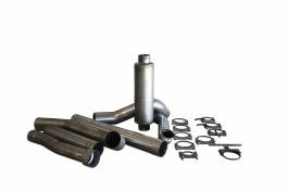 Ford F250 Bully Dog Single Turbo Back Exhaust Kit with Tip - Aluminized Steel - 81020