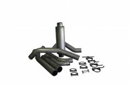 Ford F250 Bully Dog Single Turbo Back Exhaust Kit with Tip - Aluminized Steel - 81050