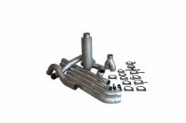 Ford F250 Bully Dog Dual Turbo Back Exhaust Kit with Tip - Aluminized Steel - 81222