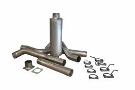 GMC Sierra Bully Dog Single Cat Back Exhaust Kit with Tip - Aluminized Steel - 83040