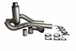 GMC Sierra Bully Dog Single Cat Back Exhaust Kit with Tip - Aluminized Steel - 83411