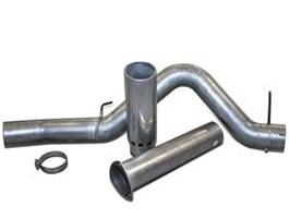 GMC Sierra Bully Dog Single DPF Back Exhaust Kit with Tip - Aluminized Steel - 83412