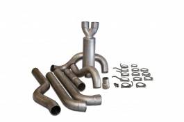 GMC Sierra Bully Dog Dual Cat Back Exhaust Kit with Tip - Aluminized Steel - 83420