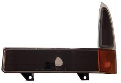 Ford Superduty Anzo Parking Lights - Black with Amber Reflector - 511040