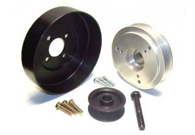 Auto Specialties Crank Pulley with 25 Percent Reduction - Full Charge 950 RPM - Nitride - 527775