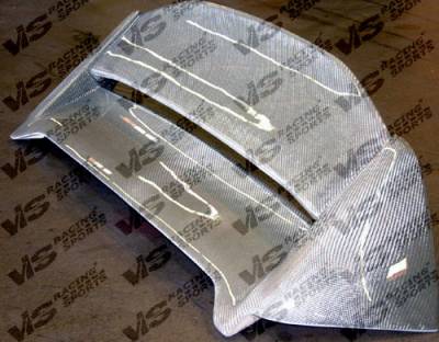 Honda Civic HB VIS Racing Techno-R Spoiler Silver Carbon Fiber - 02HDCVCHBTNR-003S