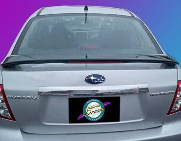 Subaru Impreza California Dream Custom Style Spoiler with Light - Unpainted - 14L
